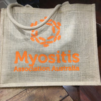 Myositis Australia - Jute Shopping Bag