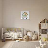 Baby Safari animals car Canvas